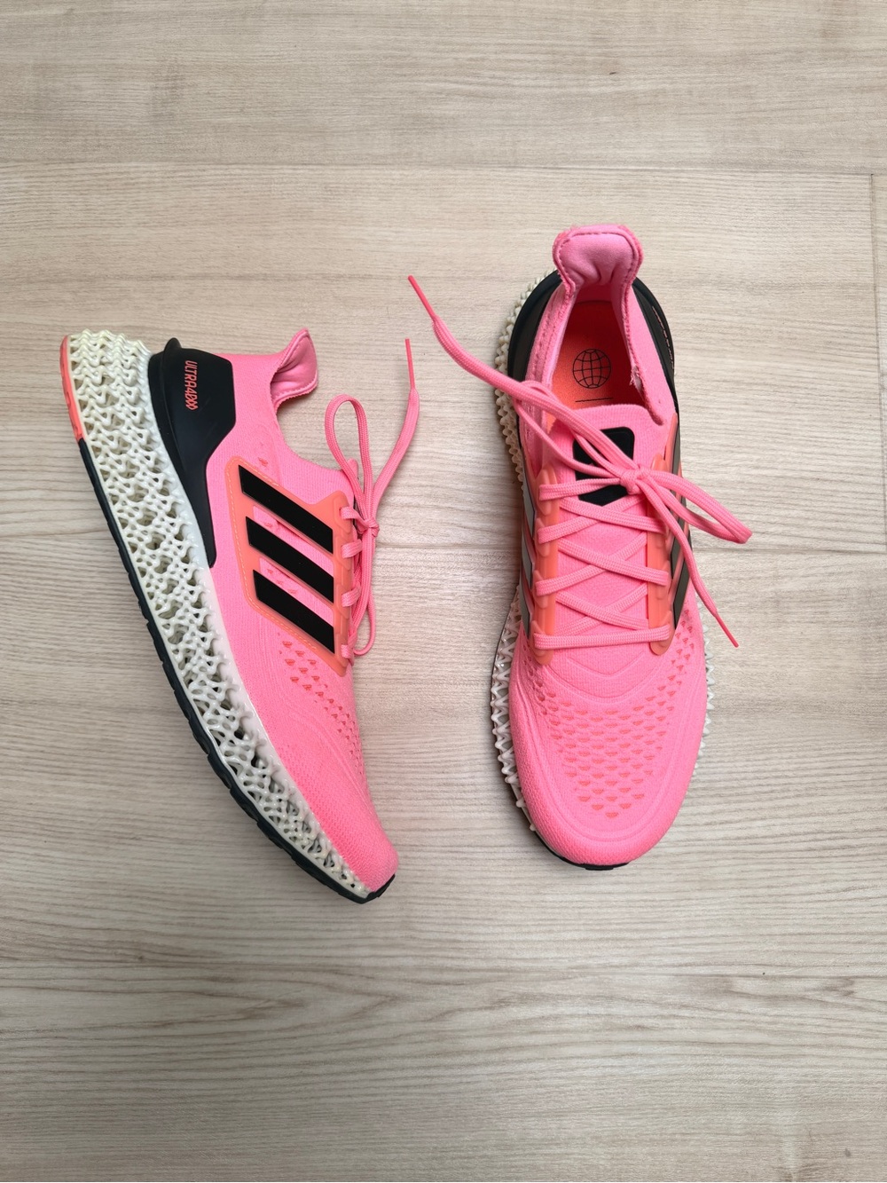 ADIDAS Ultra 4DFWD beam pink + black GV9063 coral fusion / men's 9 NWOB - Picture 2 of 12
